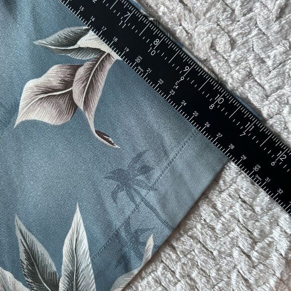 Burma Bibas 100% Silk Hawaiian Aloha Shirt Men’s Sz Lg Tropical Floral Palm Shir - Picture 14 of 14